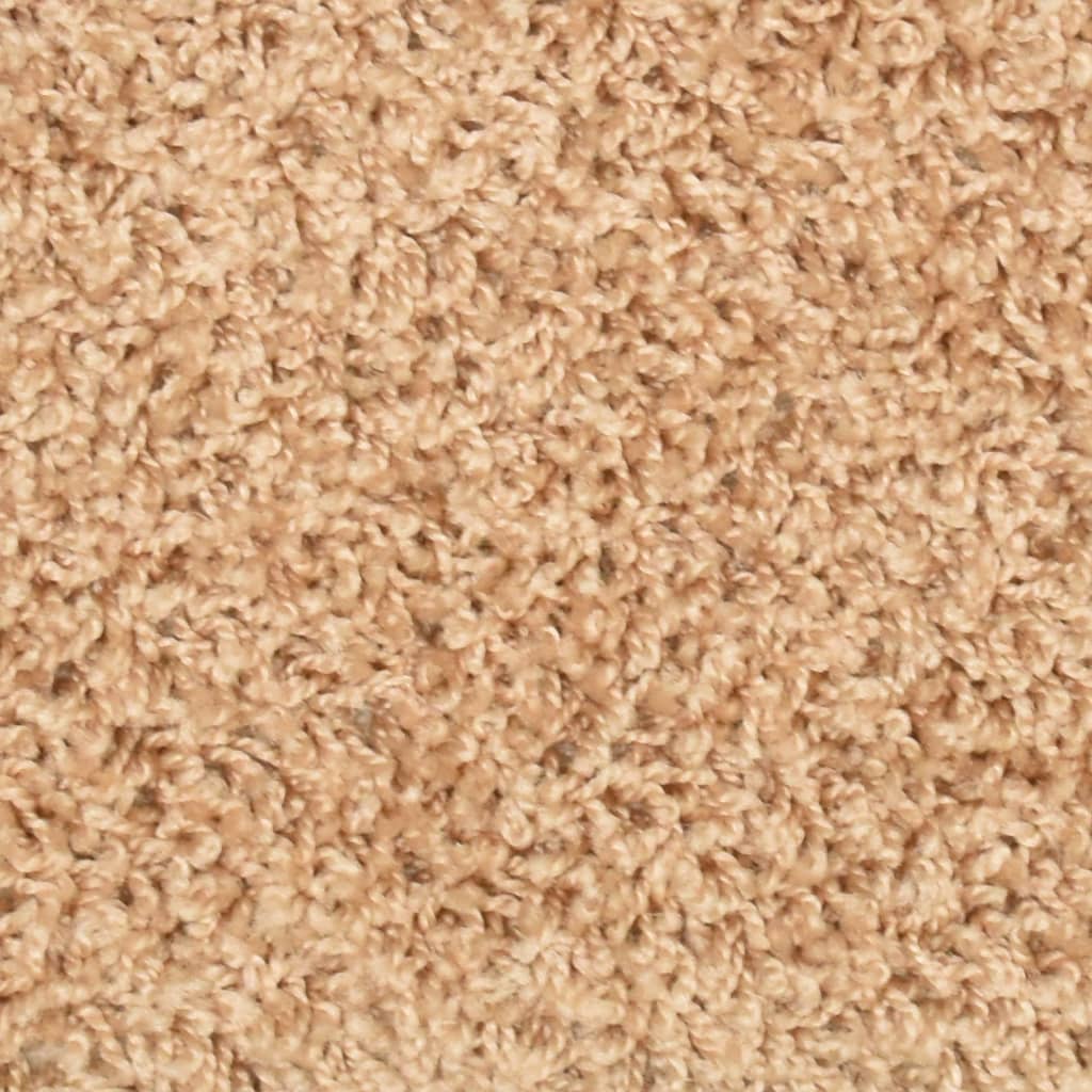 Laiptų kilimėliai, 15 vnt., 56x17x3 cm, aukso spalvos, pusapvaliai