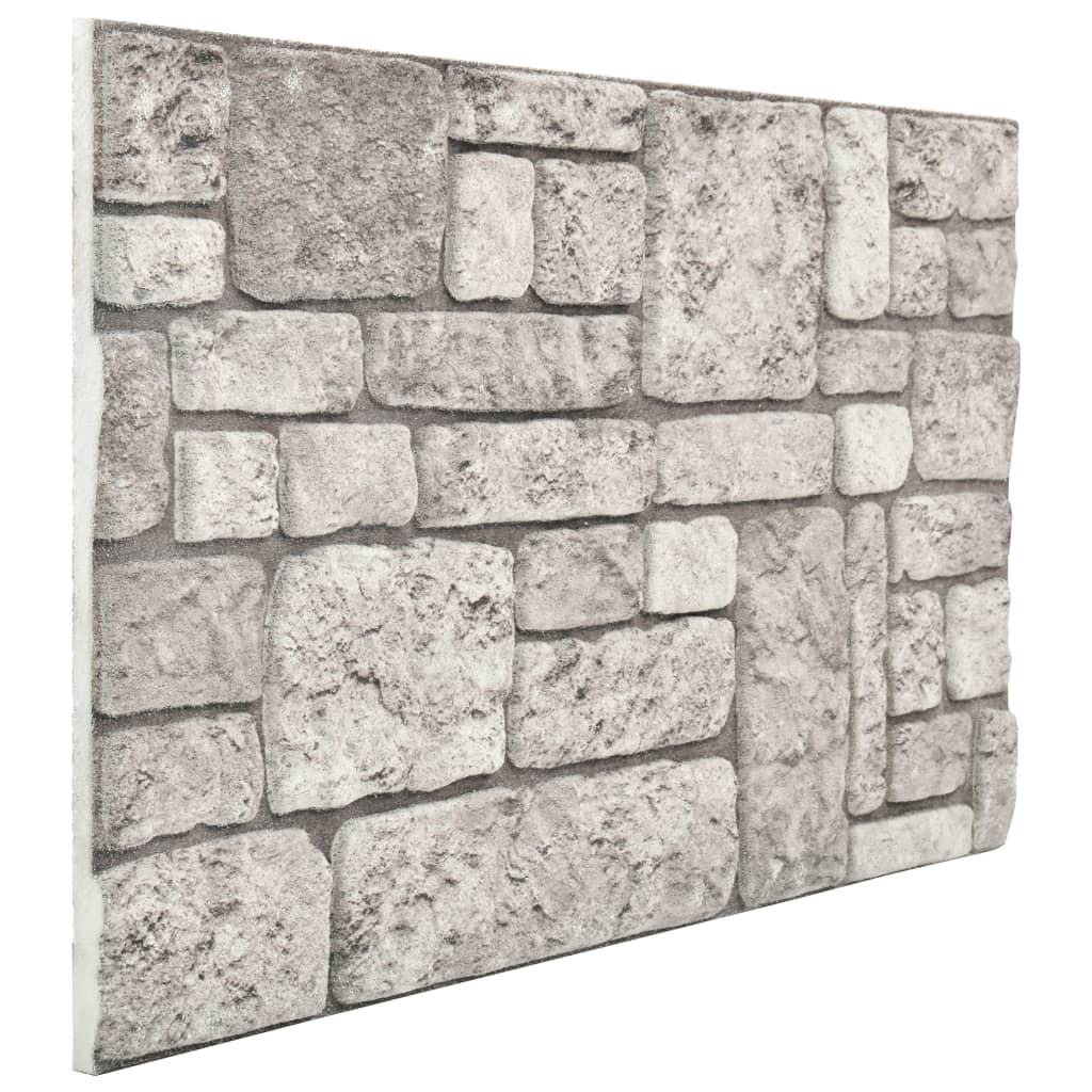 Sienos plokštės, 11vnt., EPS, pilkų plytų dizaino, 3D