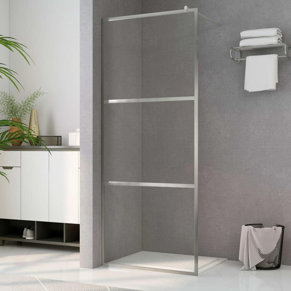 Shower screen with clear ESG glass, 90x195cm
