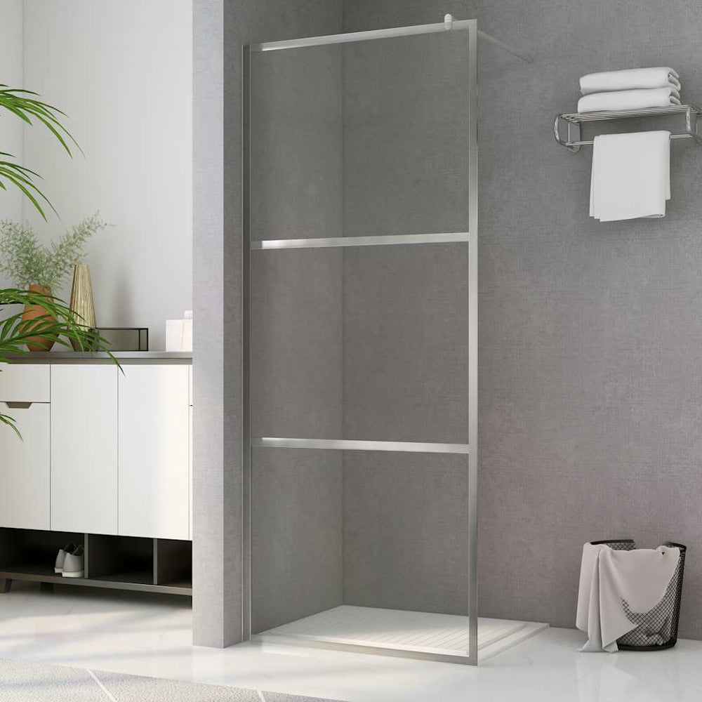 Shower screen with clear ESG glass, 140x195cm