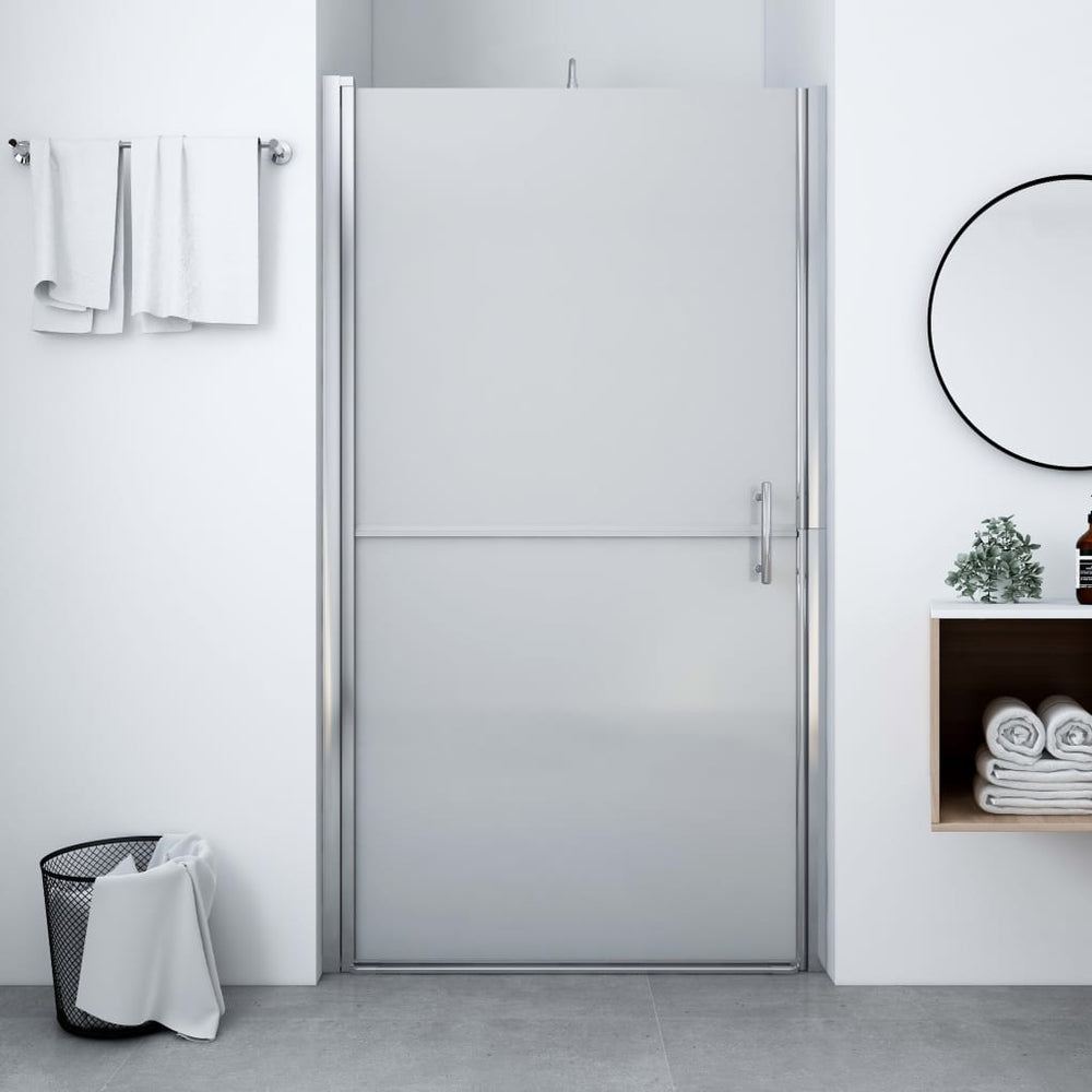 Shower door, 81x195cm, tempered glass, matt