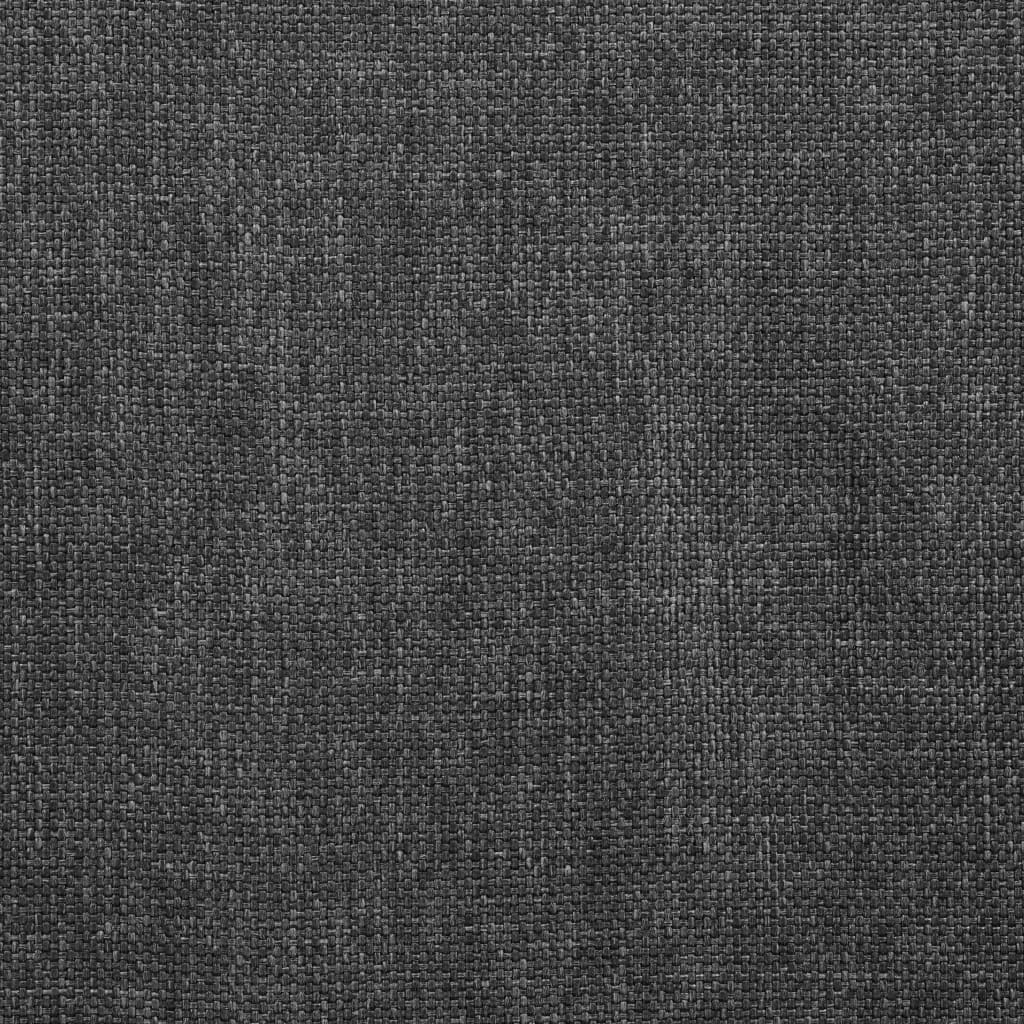 Dining chairs, 2 pcs., dark grey, fabric