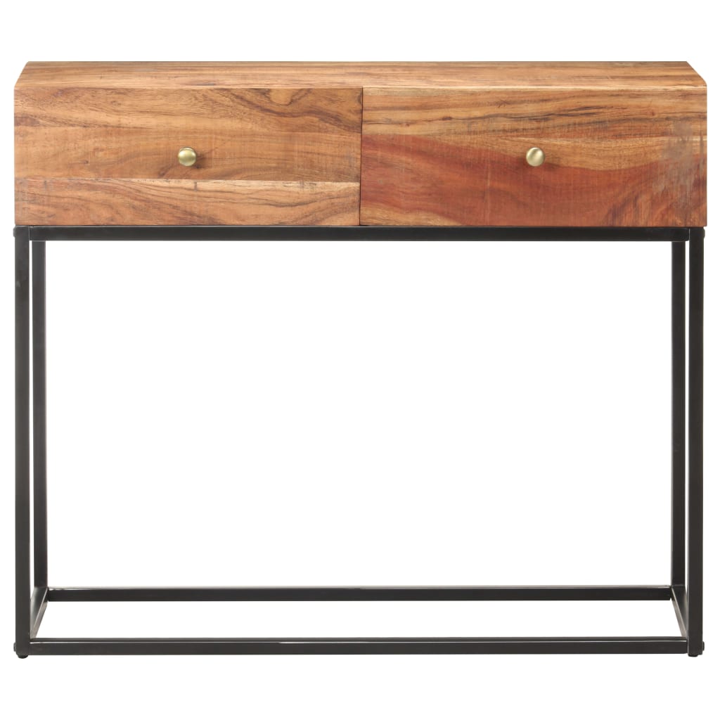 Konsolinis staliukas, 90x35x75cm, neapdorota akacijos mediena
