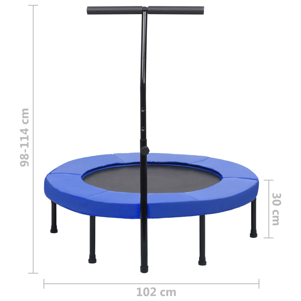 Batuts ar rokturi un drošības pārsegu, 102cm