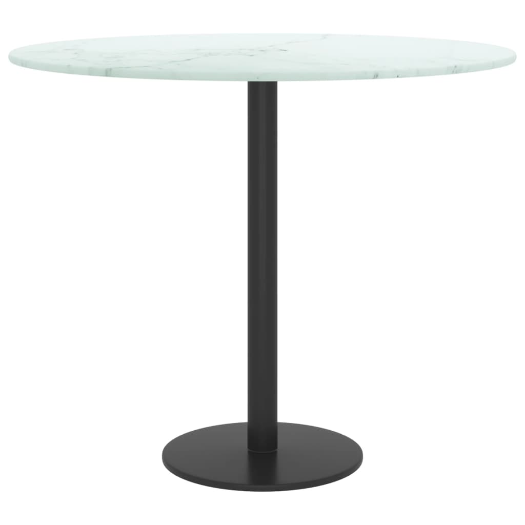 Galda virsma, balta, 50x0,8cm, rūdīts stikls