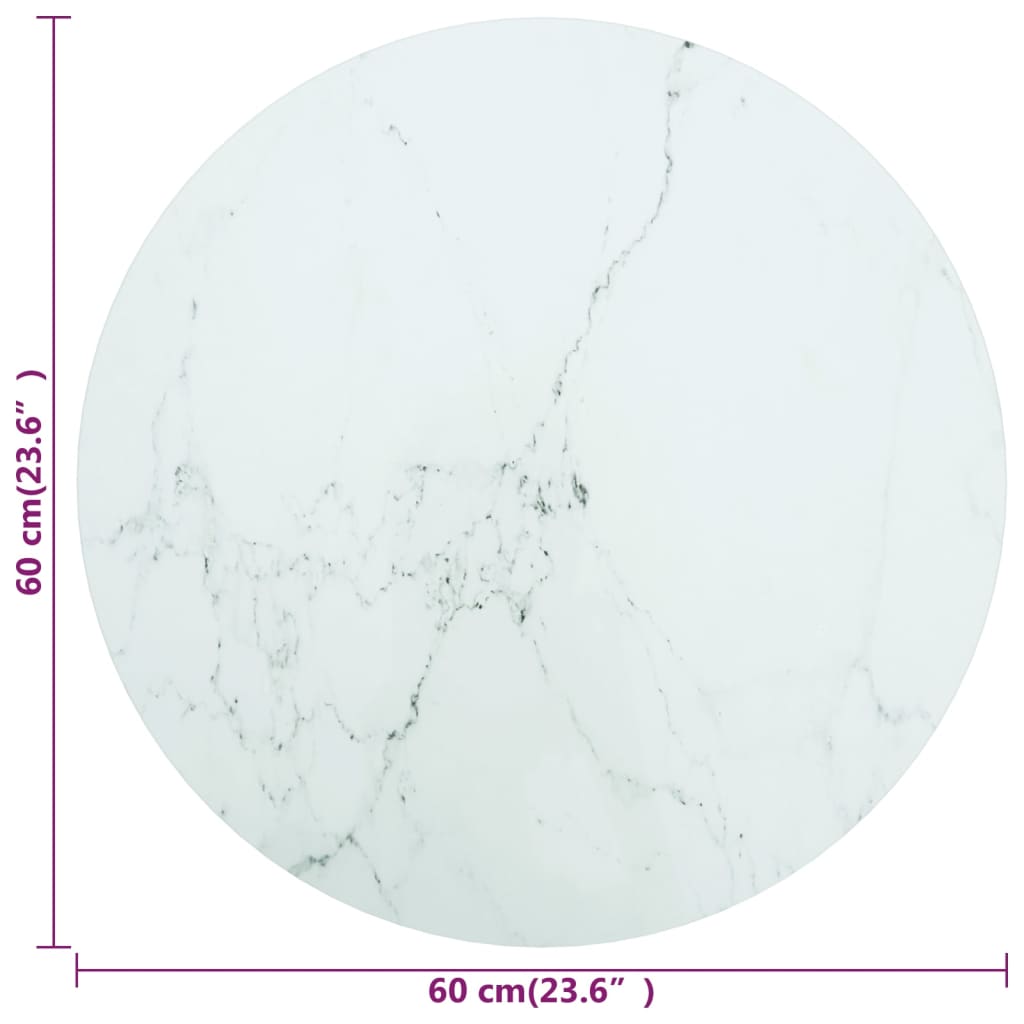 Virsma, balta, 60x0,8cm, rūdīts stikls