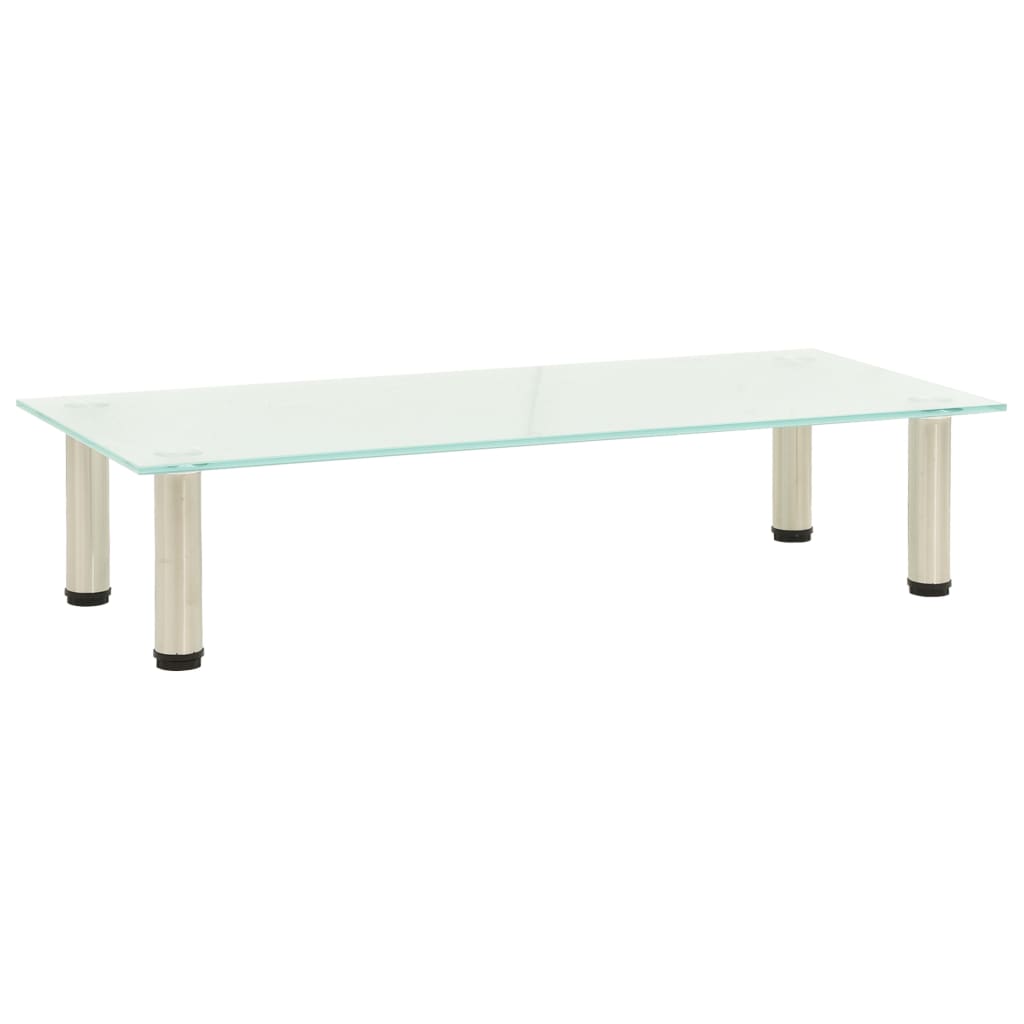 TV stand, matt, 80x35x17cm, tempered glass
