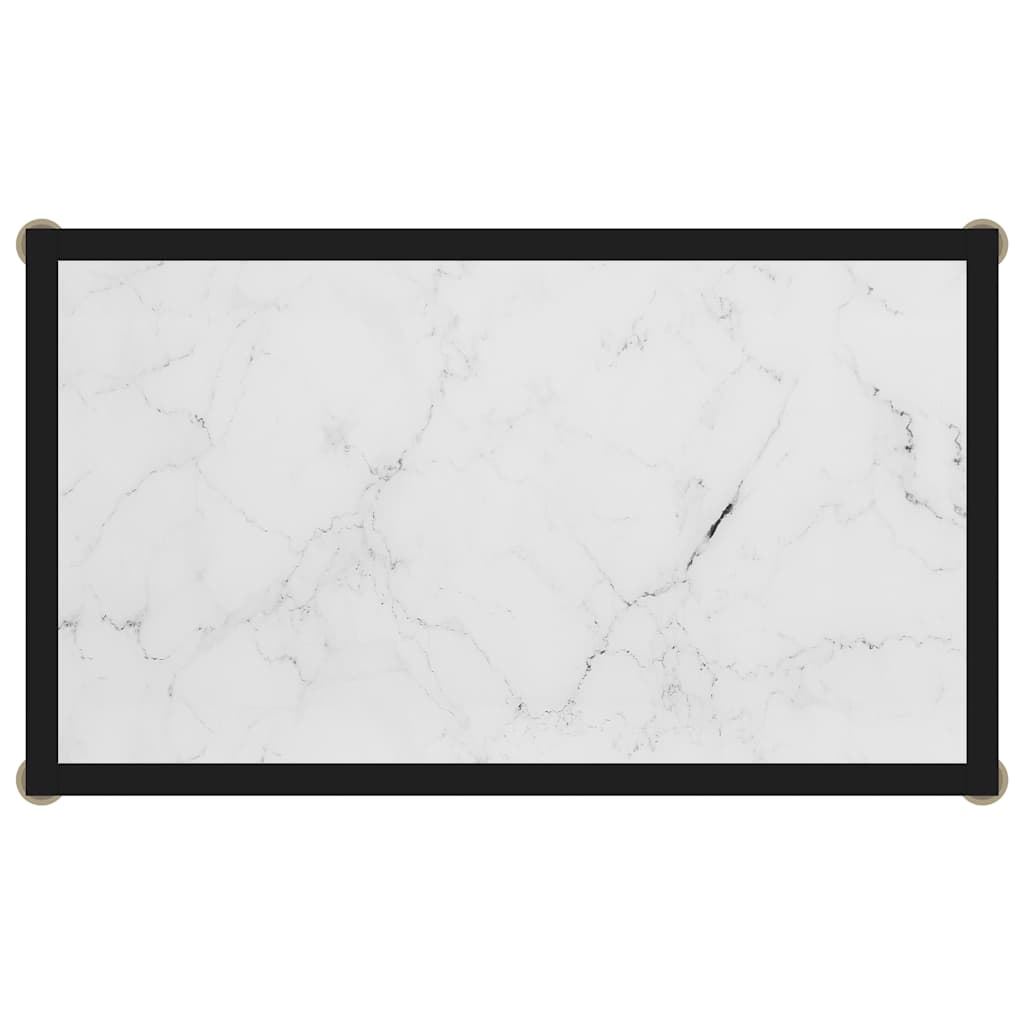 Konsolinis staliukas, baltas, 60x35x75cm, grūdintas stiklas