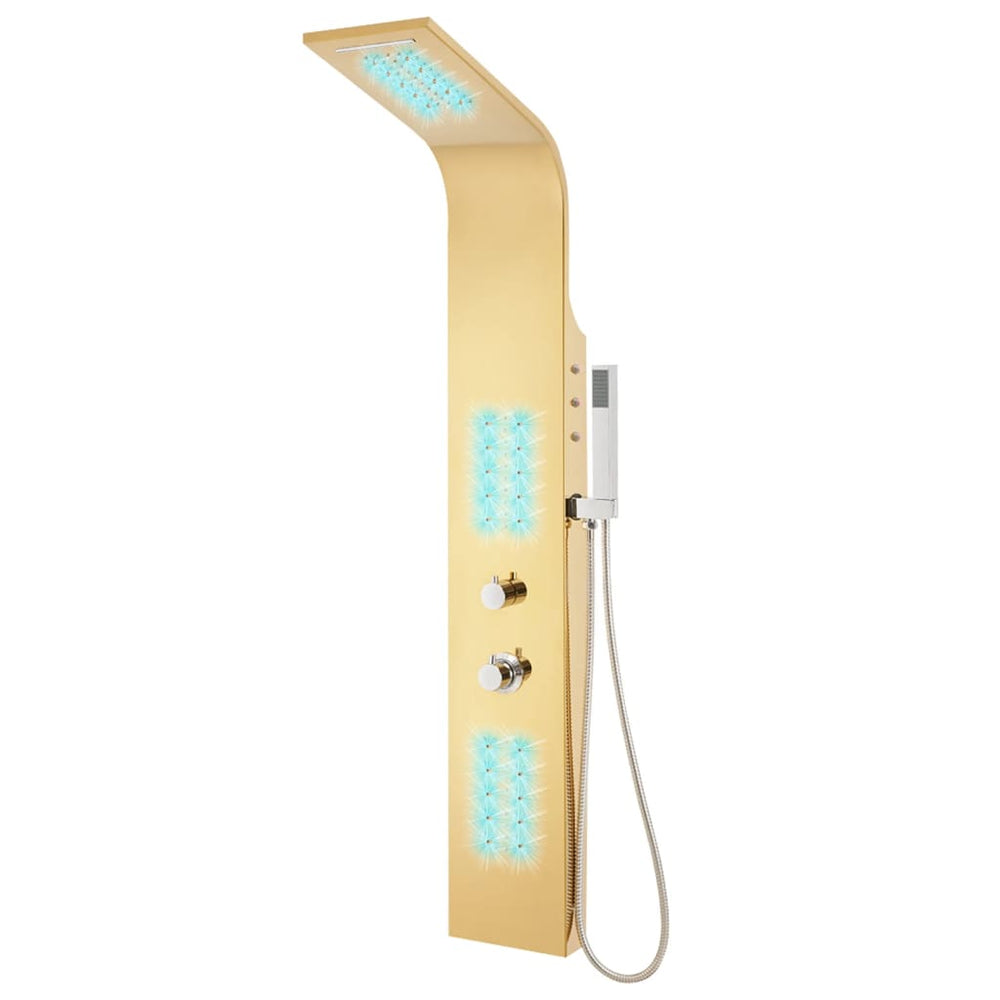 Shower system, gold color, stainless steel 201