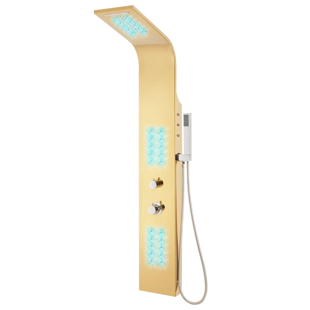 Shower system, gold color, stainless steel 201