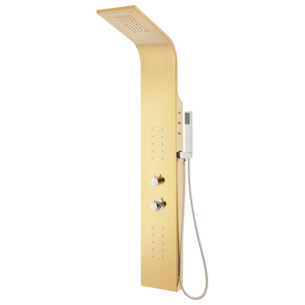 Shower system, gold color, stainless steel 201