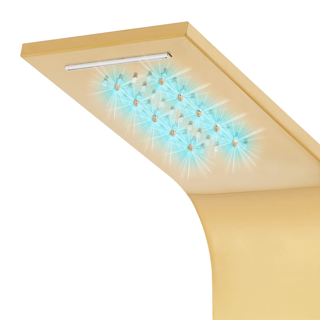 Shower system, gold color, stainless steel 201