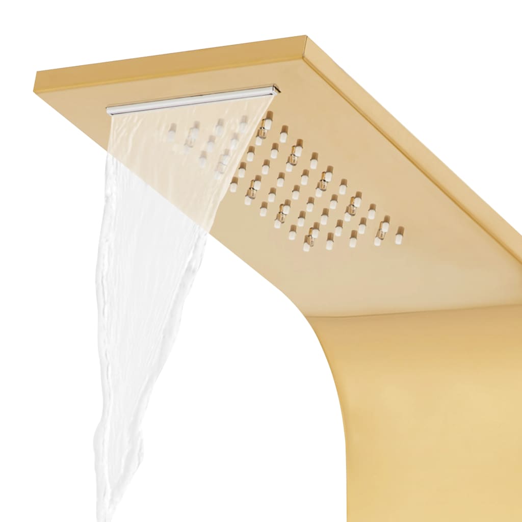 Shower system, gold color, stainless steel 201