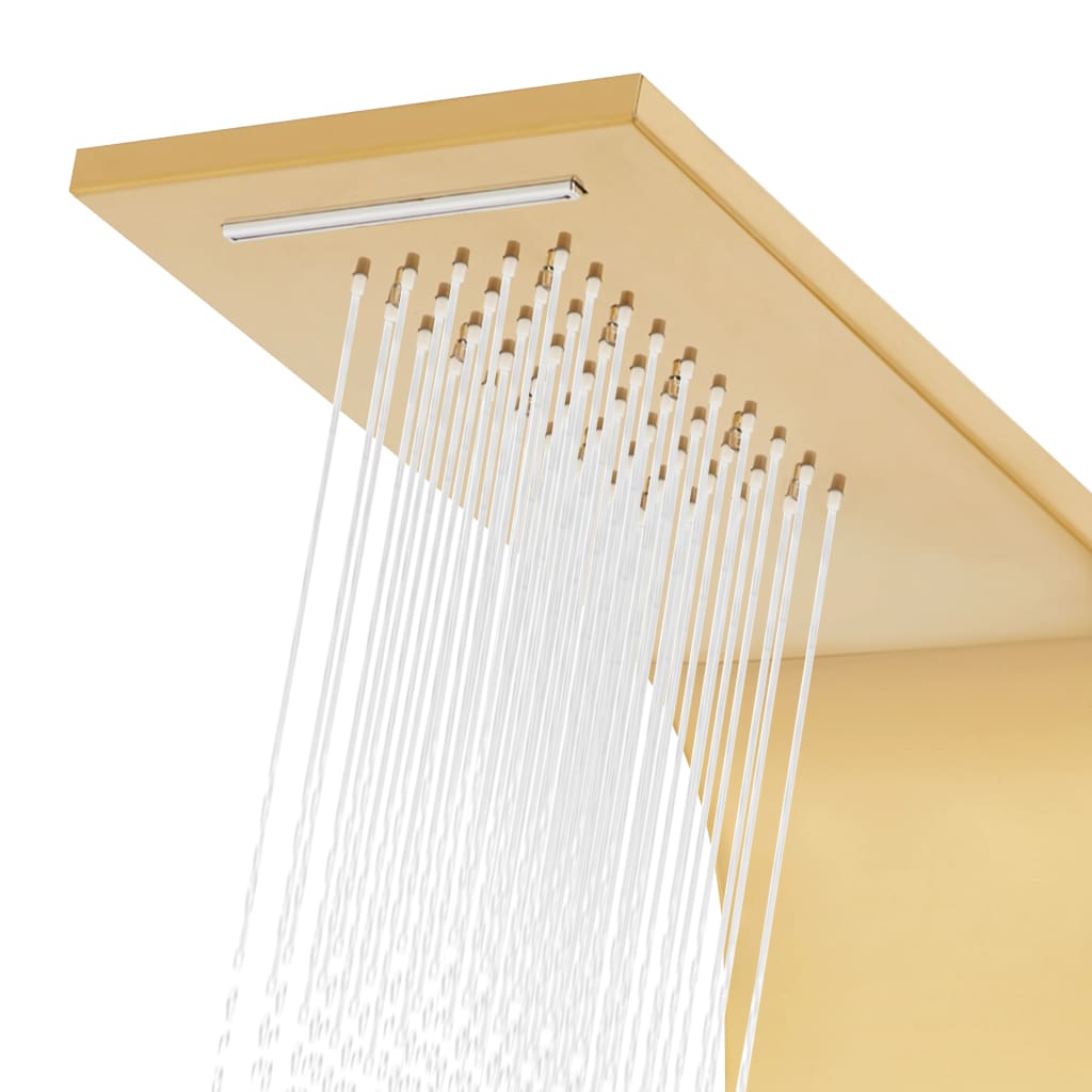 Shower system, gold color, stainless steel 201