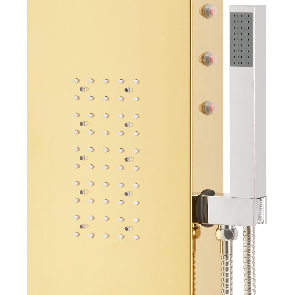 Shower system, gold color, stainless steel 201