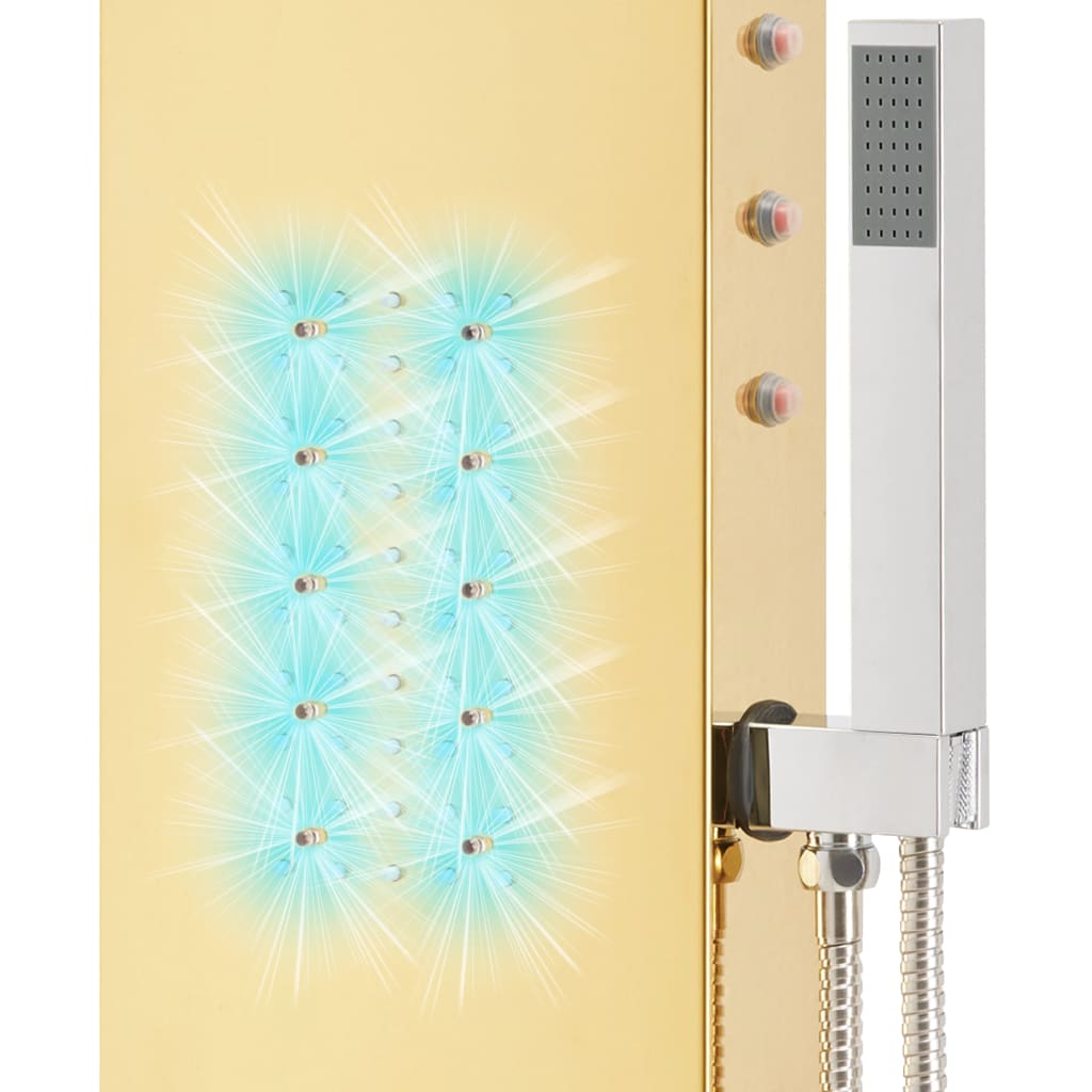 Shower system, gold color, stainless steel 201
