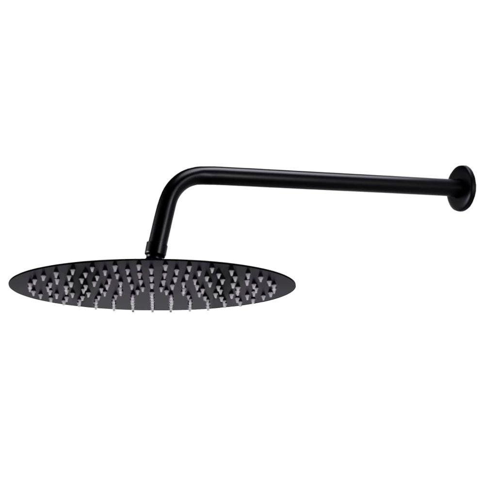 Shower system, black, stainless steel 201