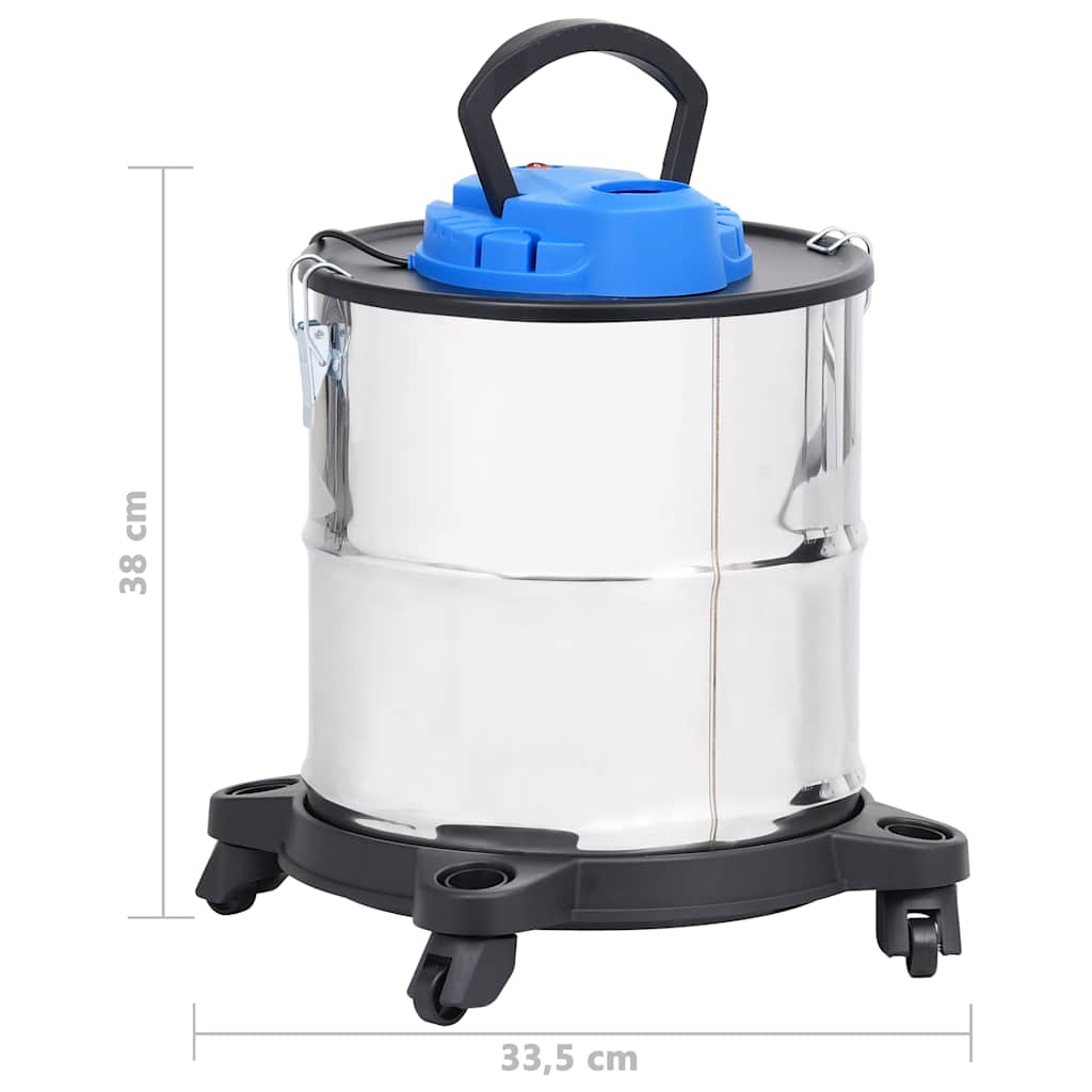 Pelnu sūcējs ar HEPA filtru, nerūsējošais tērauds, 1200W