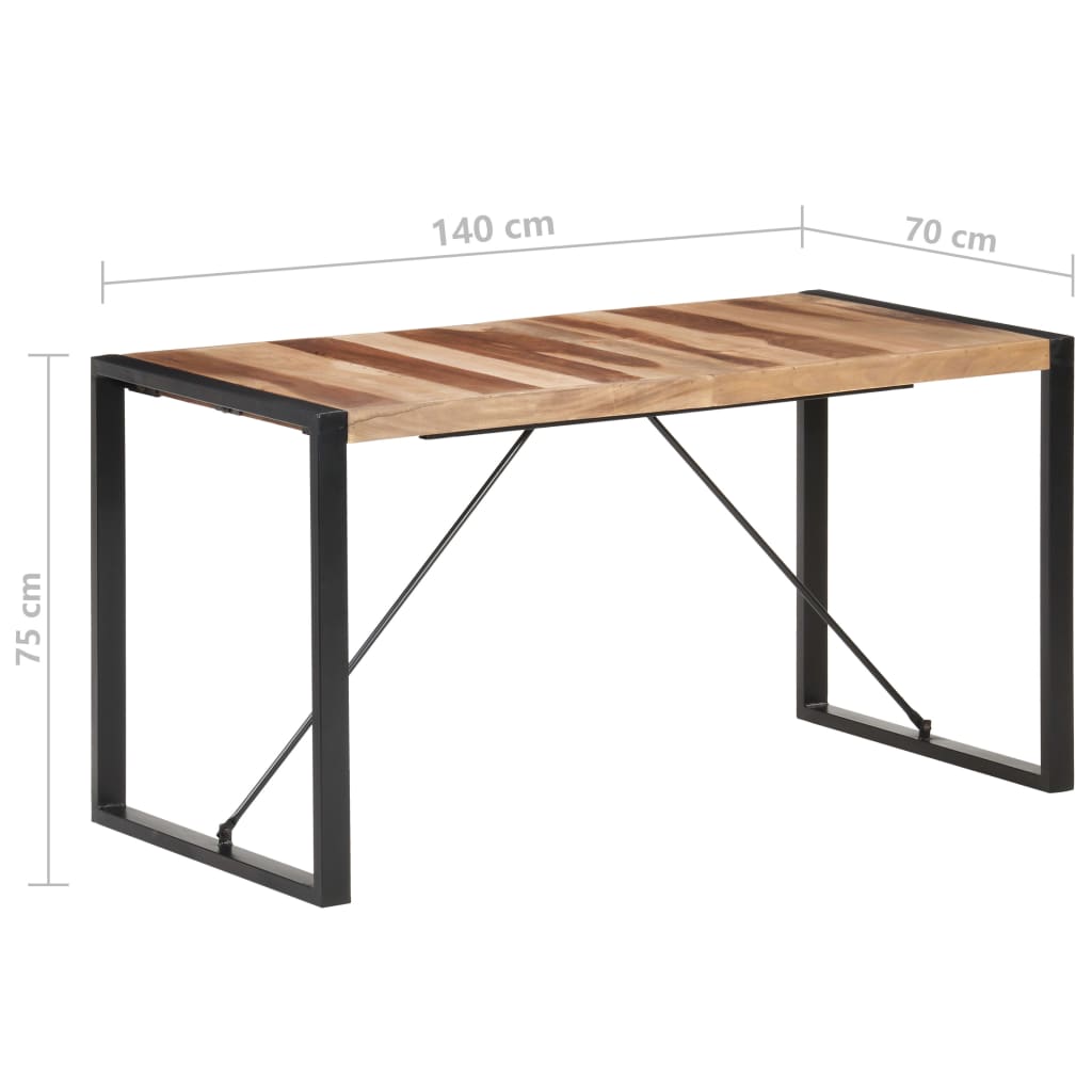 Valgomojo stalas, 140x70x75cm, medienos masyvas