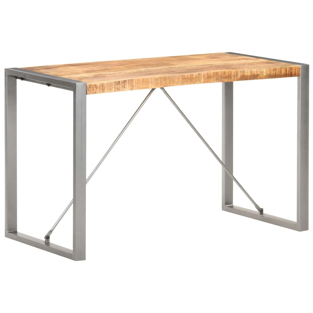 Valgomojo stalas, 120x60x75cm, neapdorota mango mediena