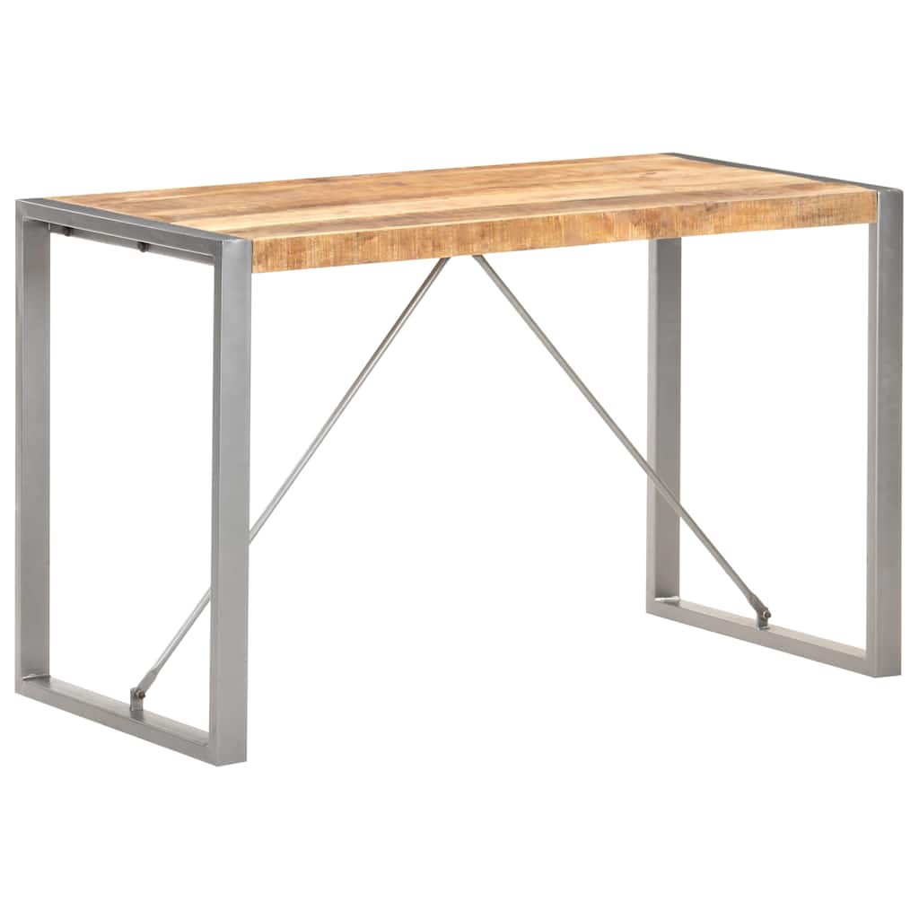 Valgomojo stalas, 120x60x75cm, neapdorota mango mediena