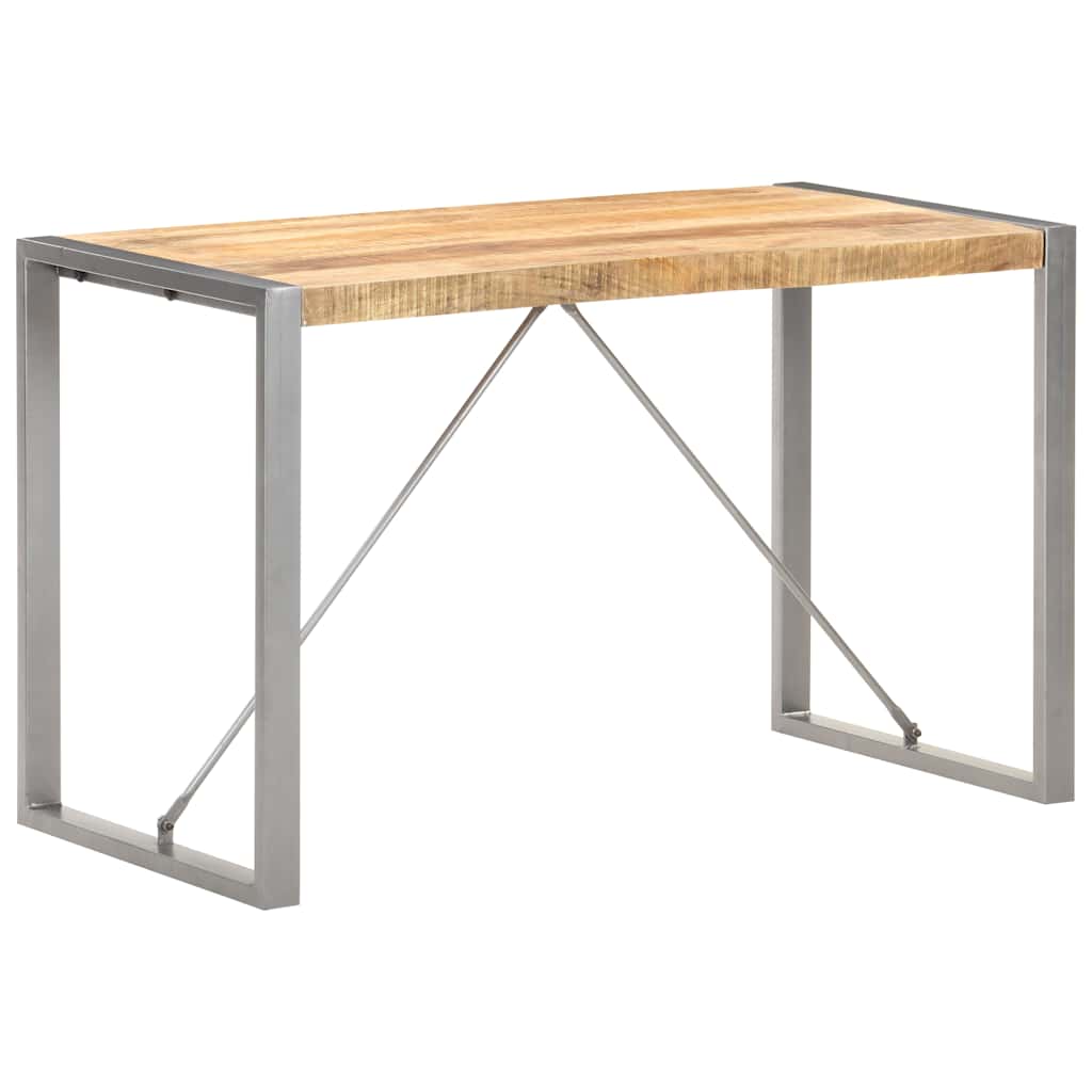 Valgomojo stalas, 120x60x75cm, neapdorota mango mediena