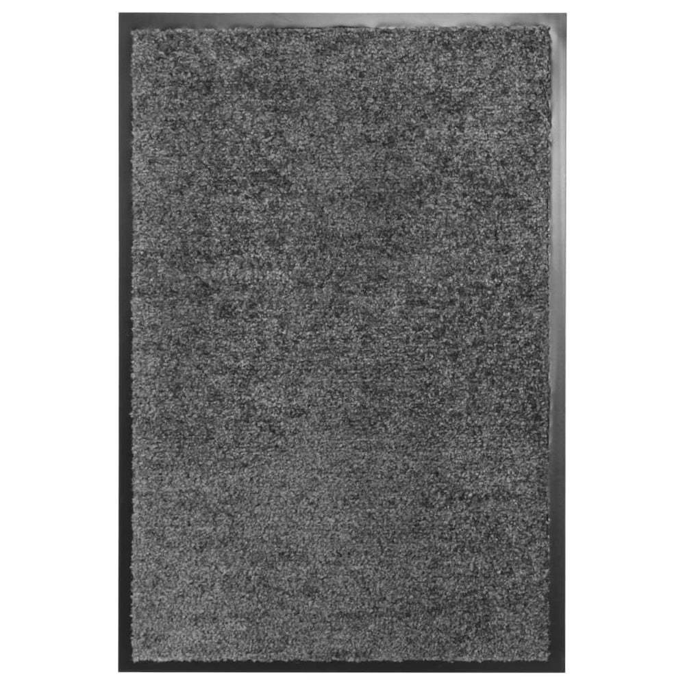 Durvju paklājiņš, antracīta krāsā, 40x60cm, mazgājams