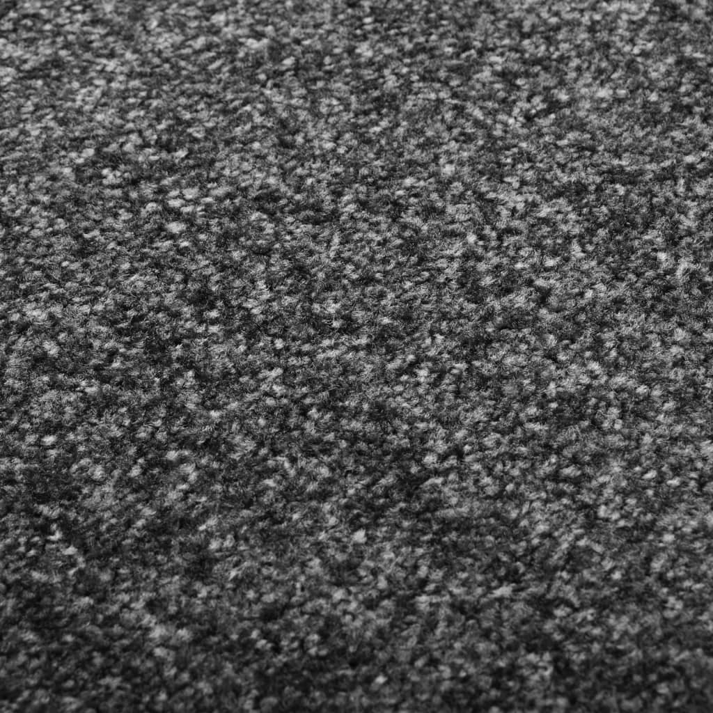 Door mat, anthracite, 90x120cm, washable