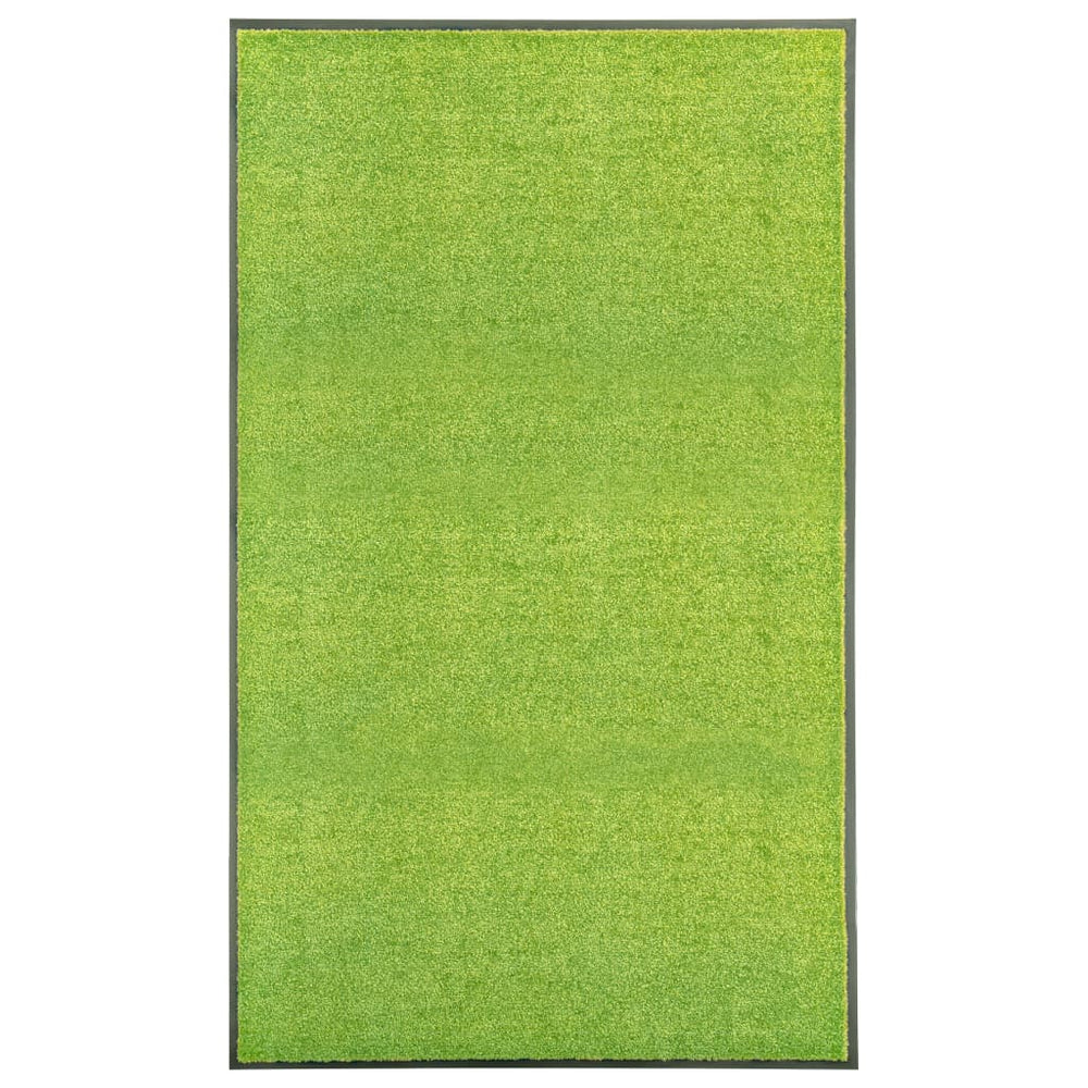 Durvju paklājiņš, zaļš, 90x150cm, mazgājams