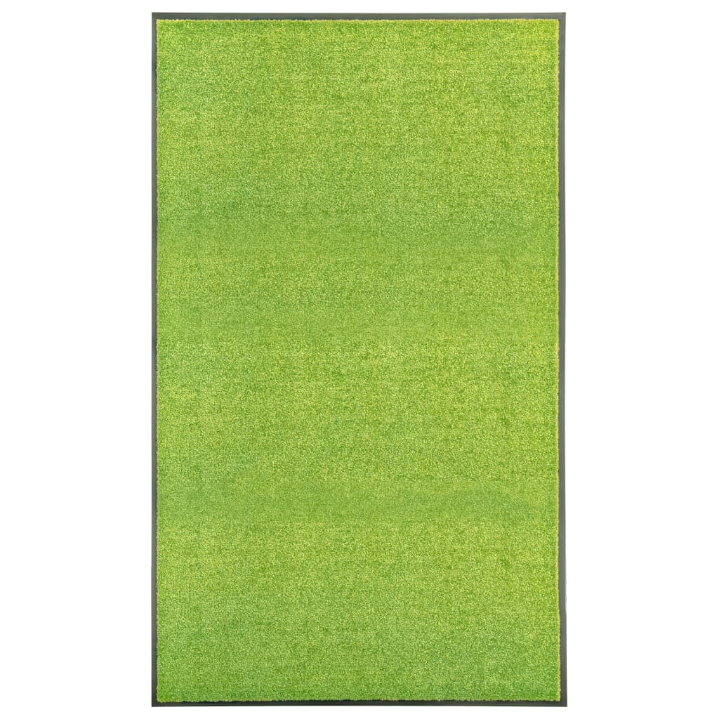 Durvju paklājiņš, zaļš, 90x150cm, mazgājams