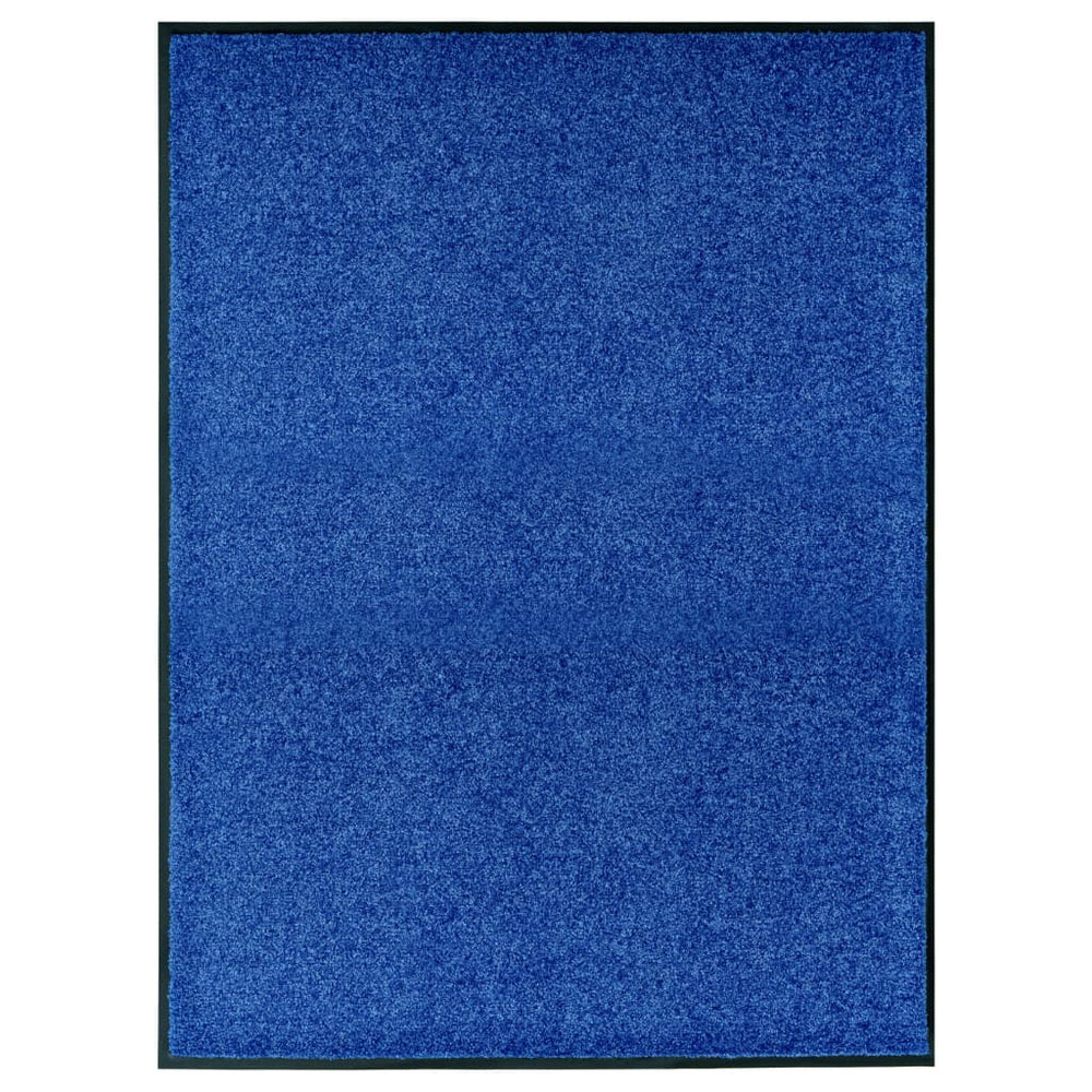 Durų kilimėlis, mėlynos spalvos, 90x120cm, plaunamas