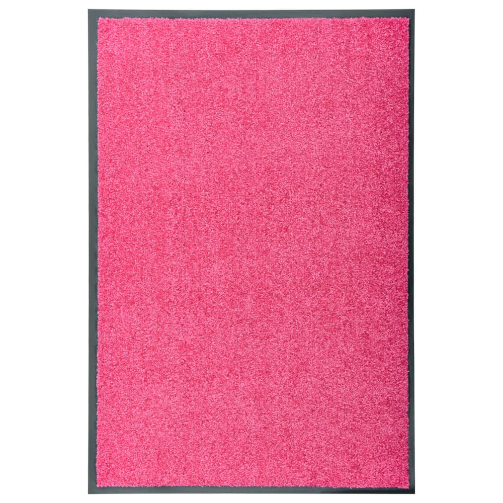 Door mat, pink, 60x90cm, washable