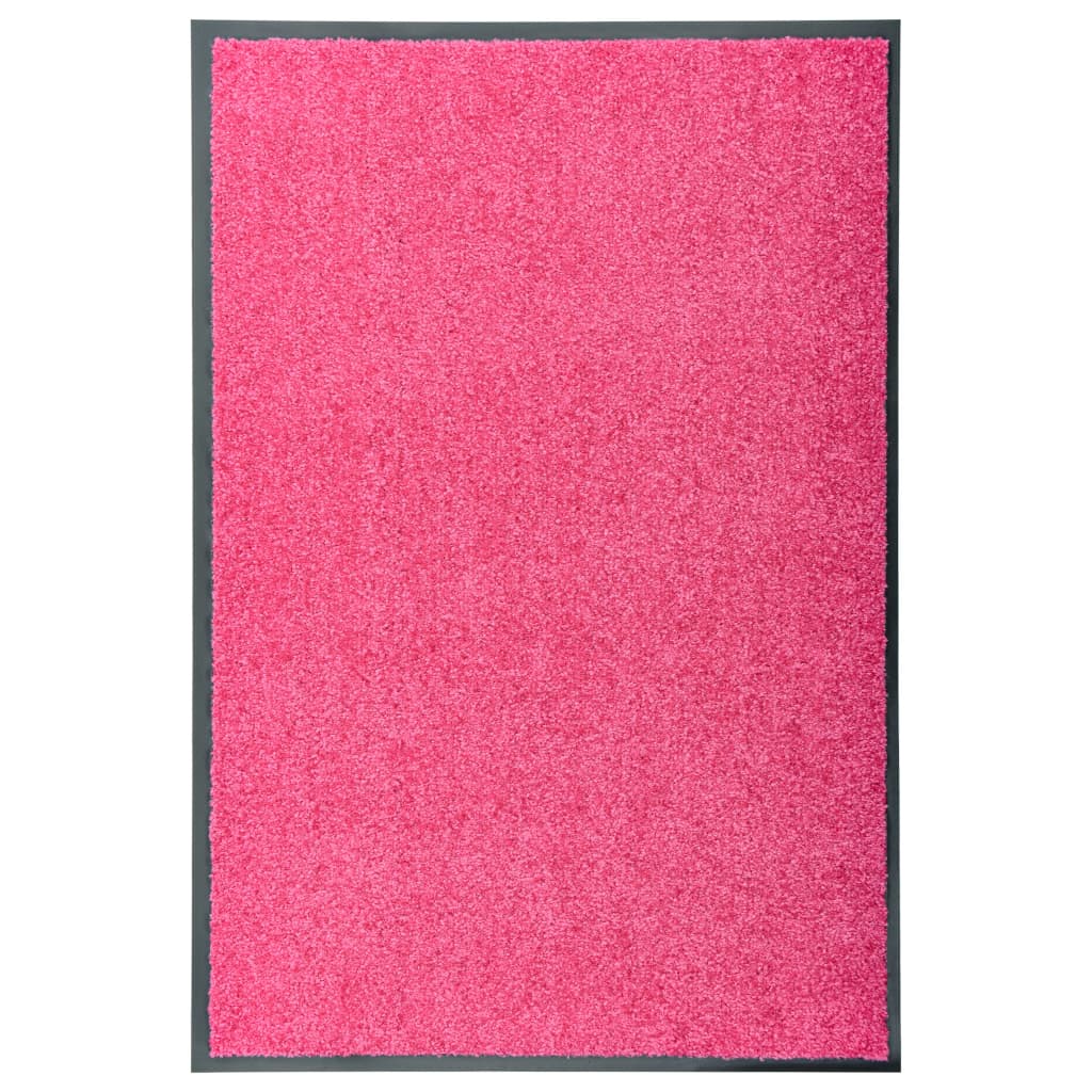 Door mat, pink, 60x90cm, washable