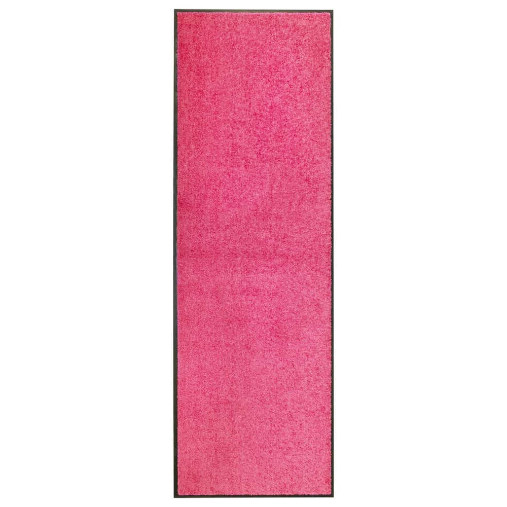 Durvju paklājiņš, rozā krāsā, 60x180cm, mazgājams