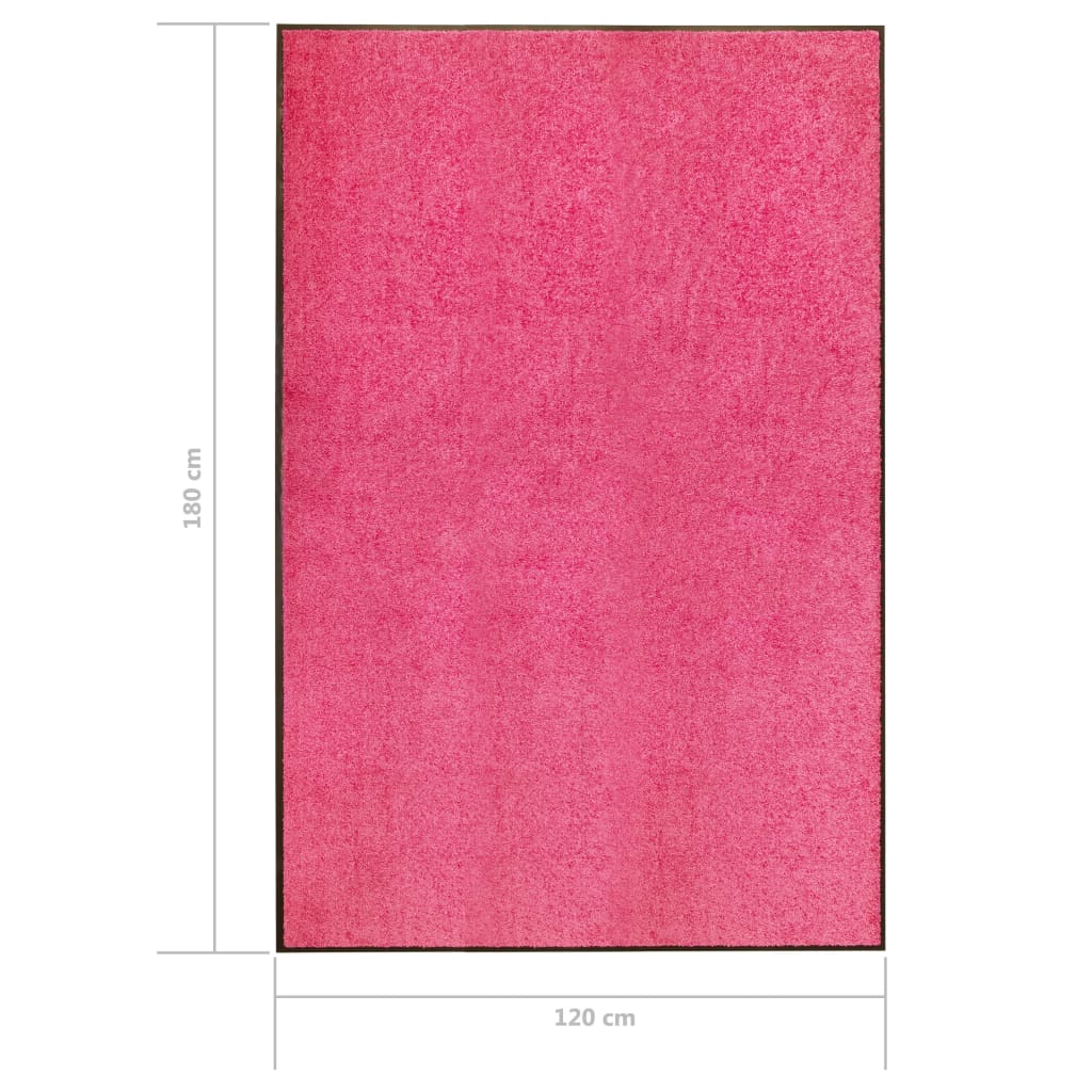 Door mat, pink, 120x180cm, washable