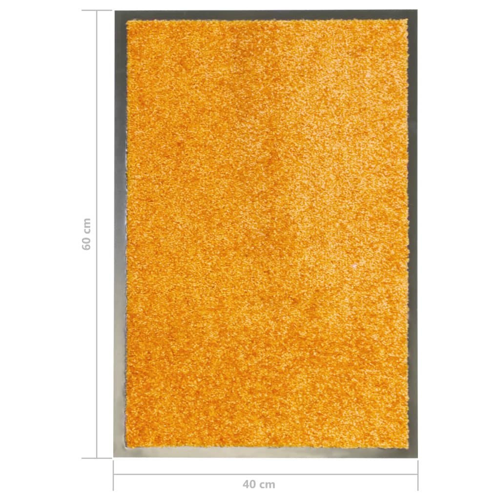 Durvju paklājs, oranžs, 40x60cm, mazgājams