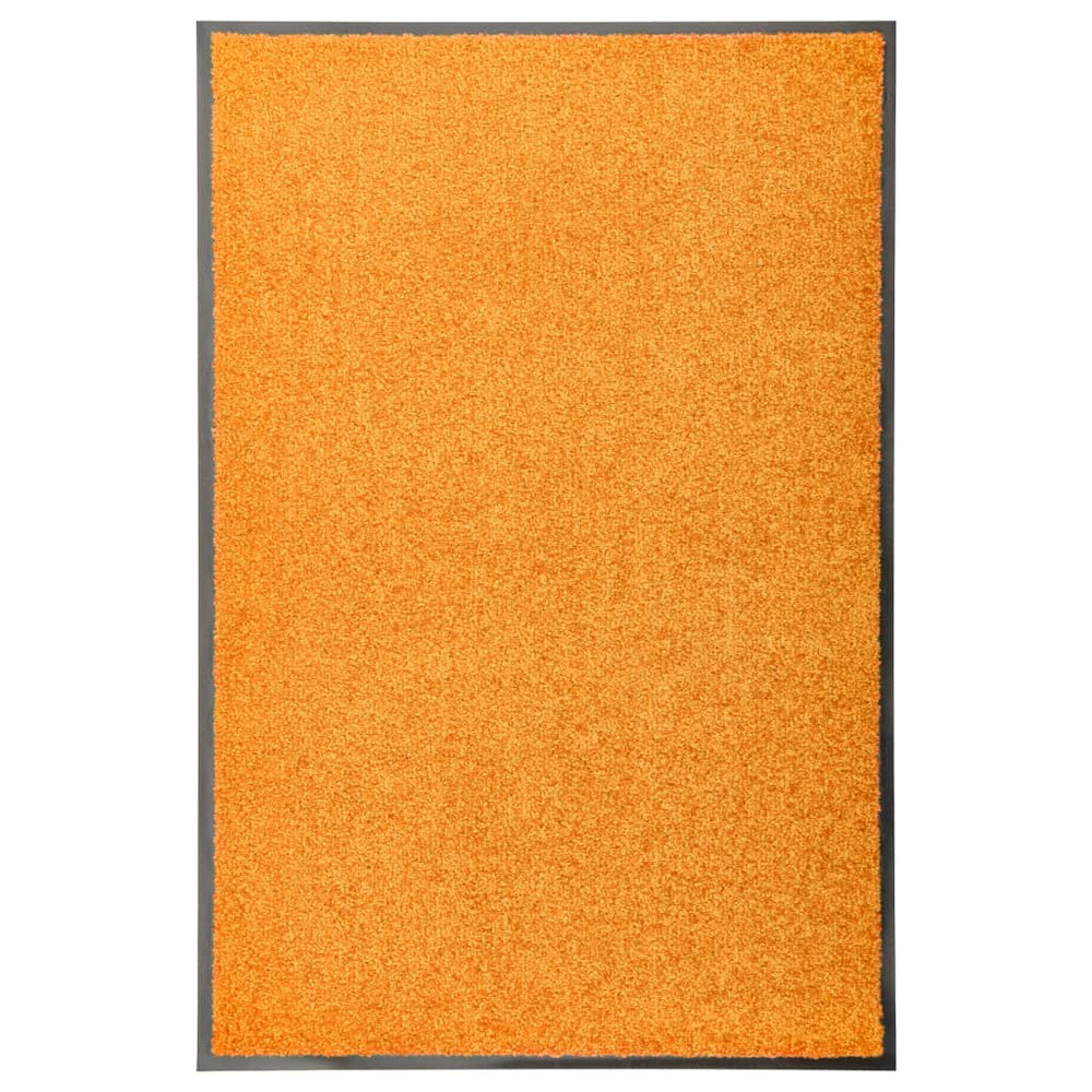 Durvju paklājiņš, oranžā krāsā, 60x90cm, mazgājams