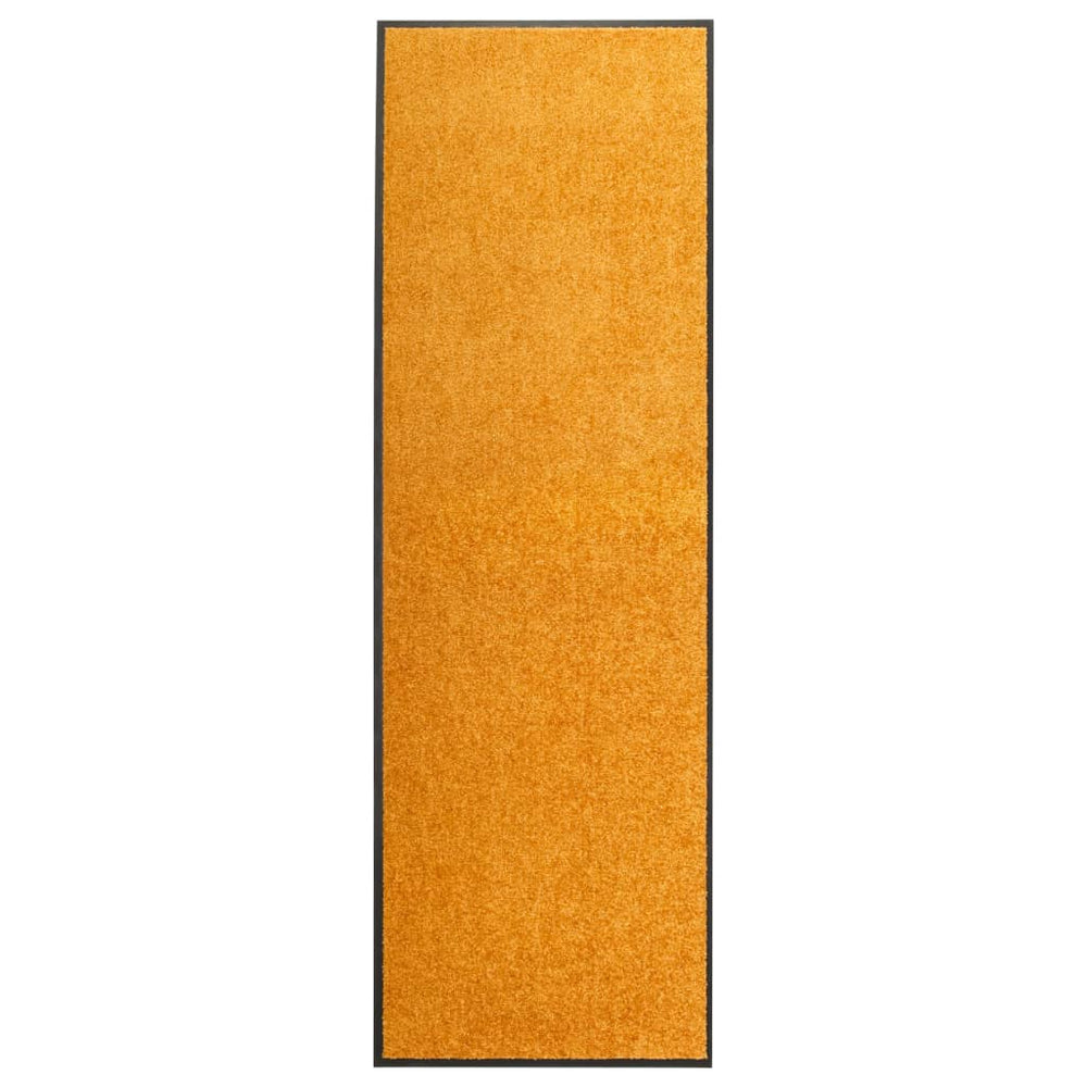 Door mat, orange, 60x180cm, washable