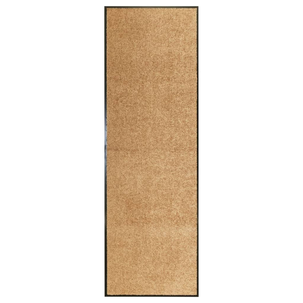 Durvju paklājiņš, krēmkrāsas, 60x180cm, mazgājams