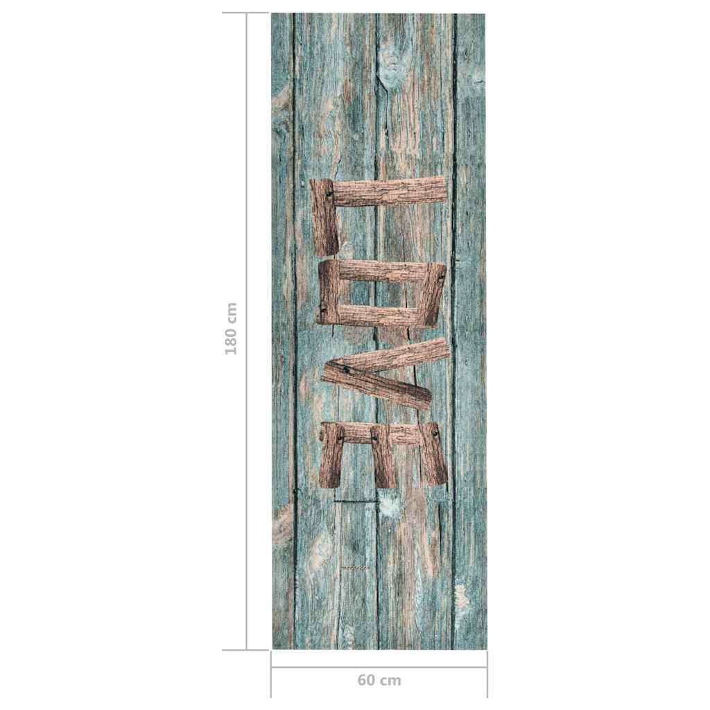 Virtuvės kilimėlis, 60x180cm, plaunamas, su užrašu Love