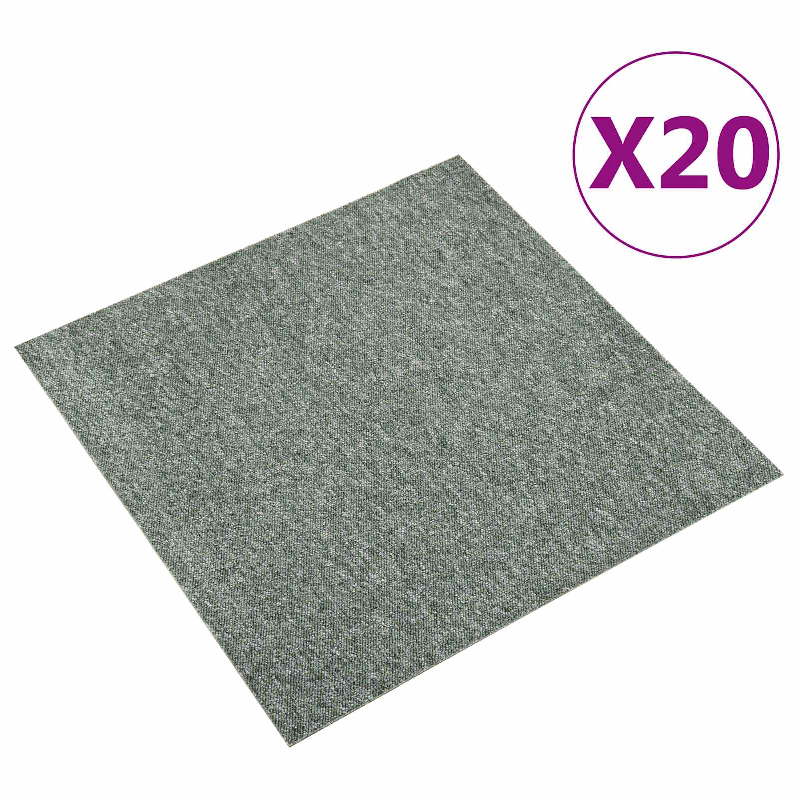 Paklājs 20 gab. Zaļš 50 x 50 cm 100% polipropilēns