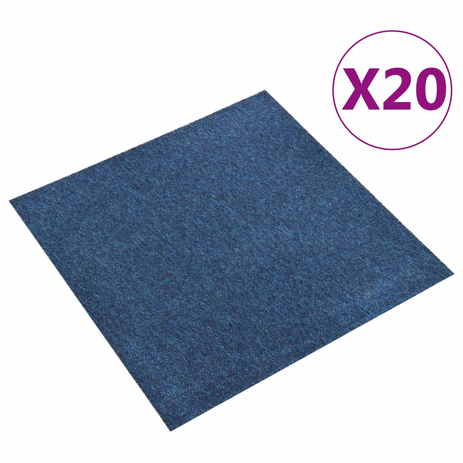 Kilimas 20 pcs Tamsiai mėlyna 50 x 50 cm 100% polipropileno