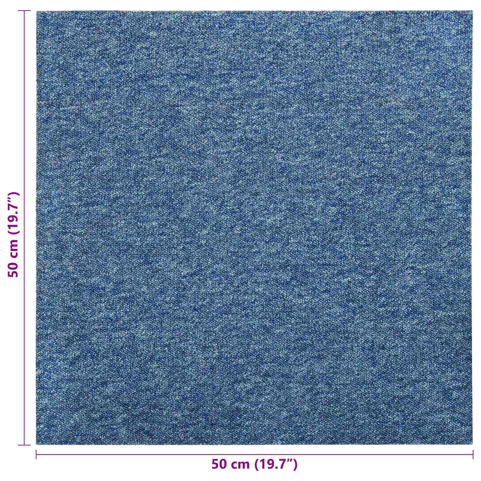 Kilimas 20 pcs Mėlyna 50 x 50 cm 100% polipropileno