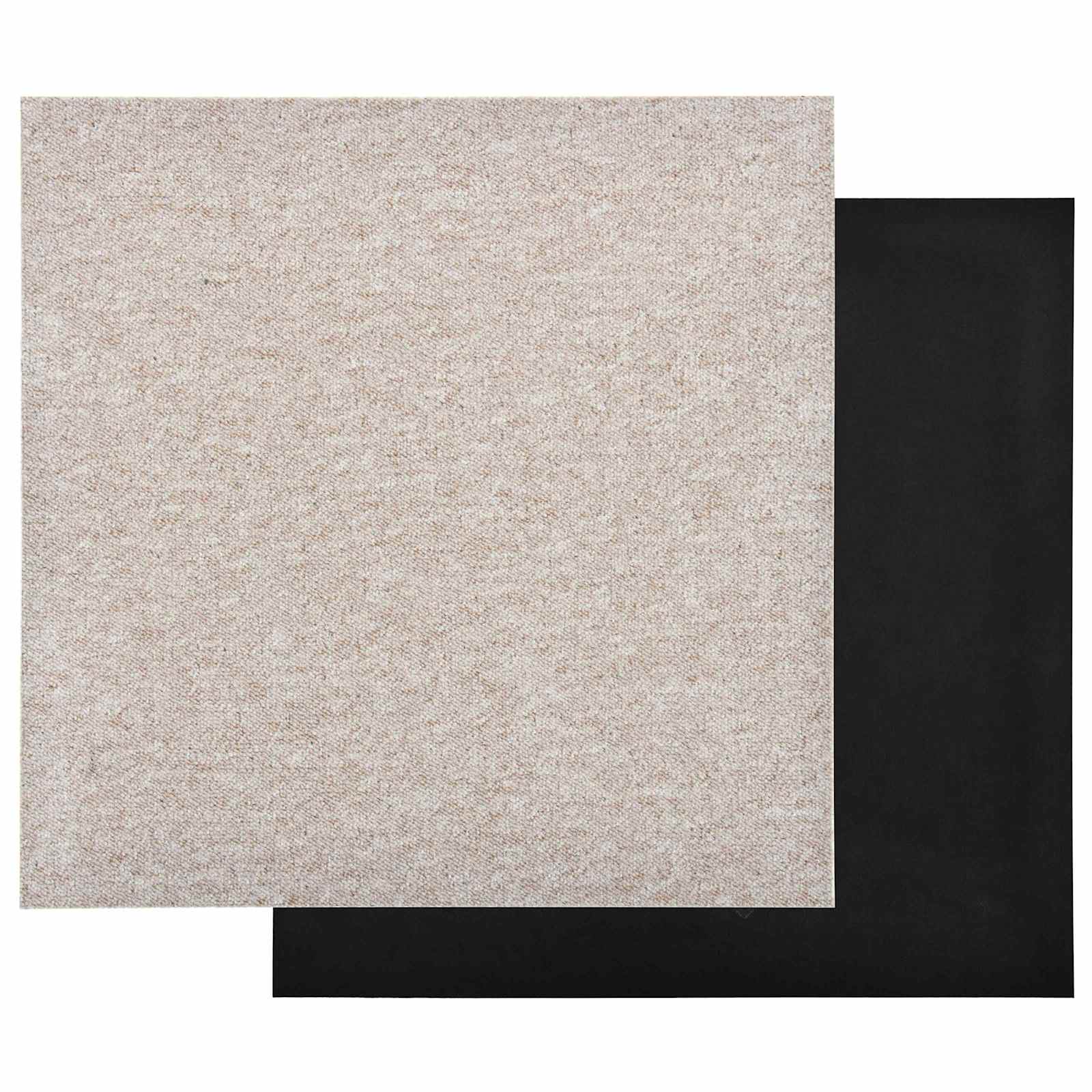 Kilimas 20 pcs Šviesiai smėlinė 50 x 50 cm 100% polipropileno