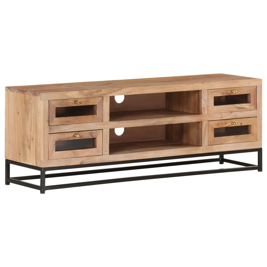 TV cabinet, 110x30x40cm, solid acacia wood