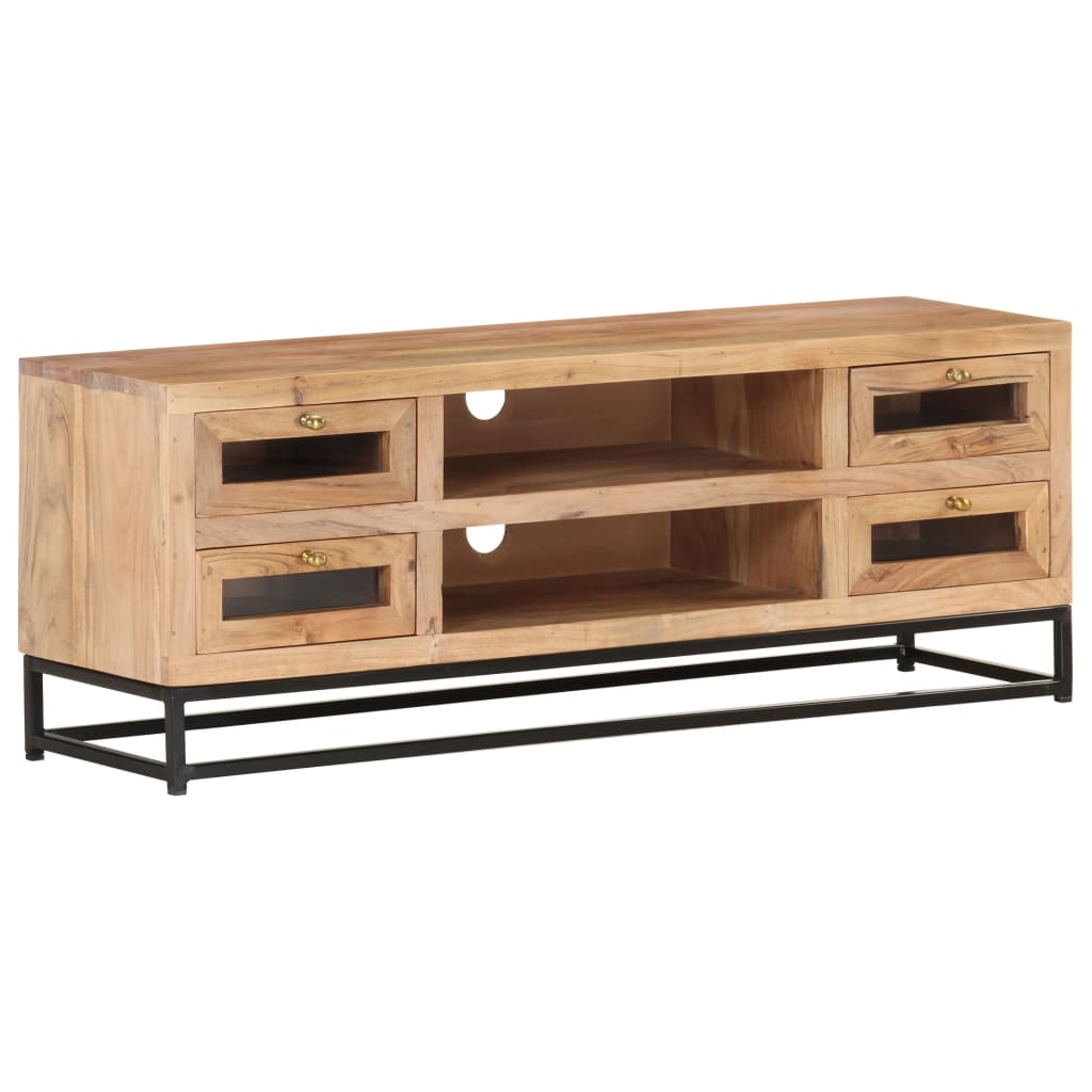 TV cabinet, 110x30x40cm, solid acacia wood