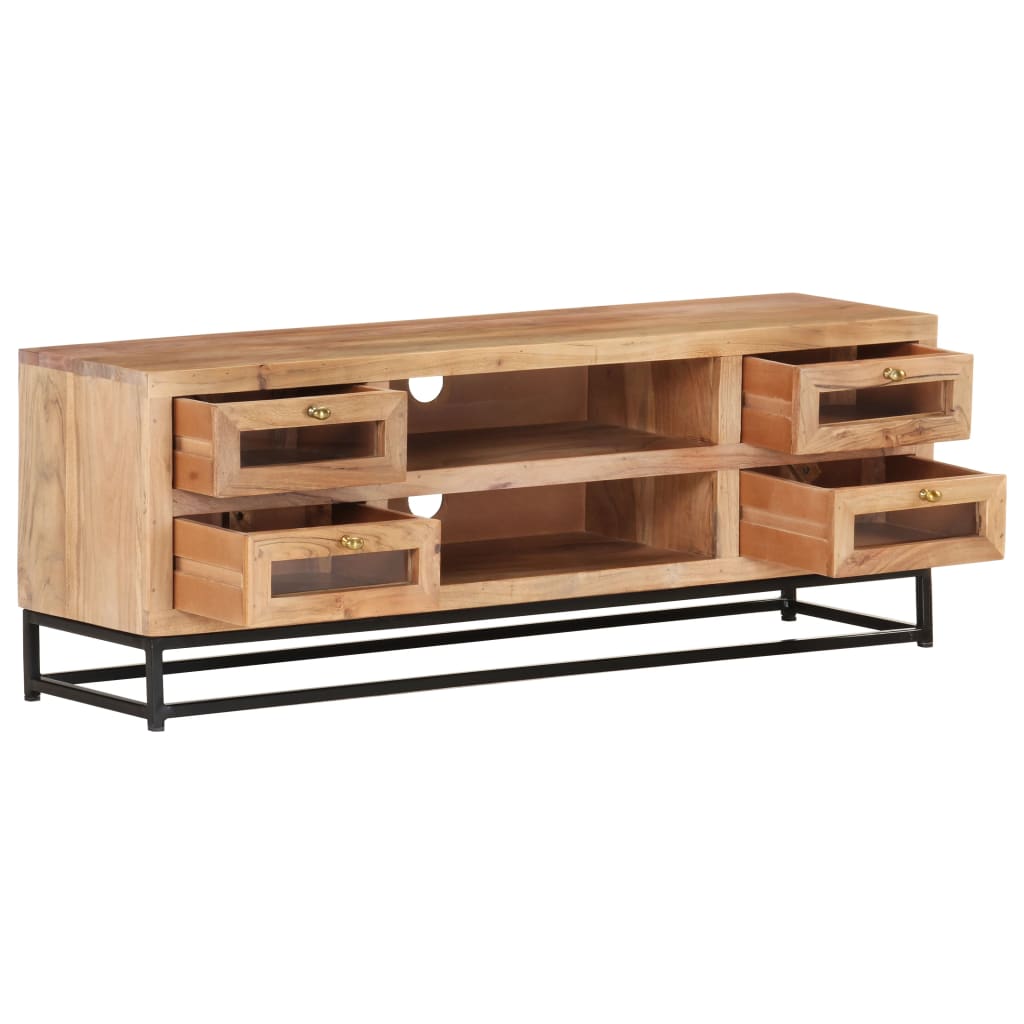 TV cabinet, 110x30x40cm, solid acacia wood