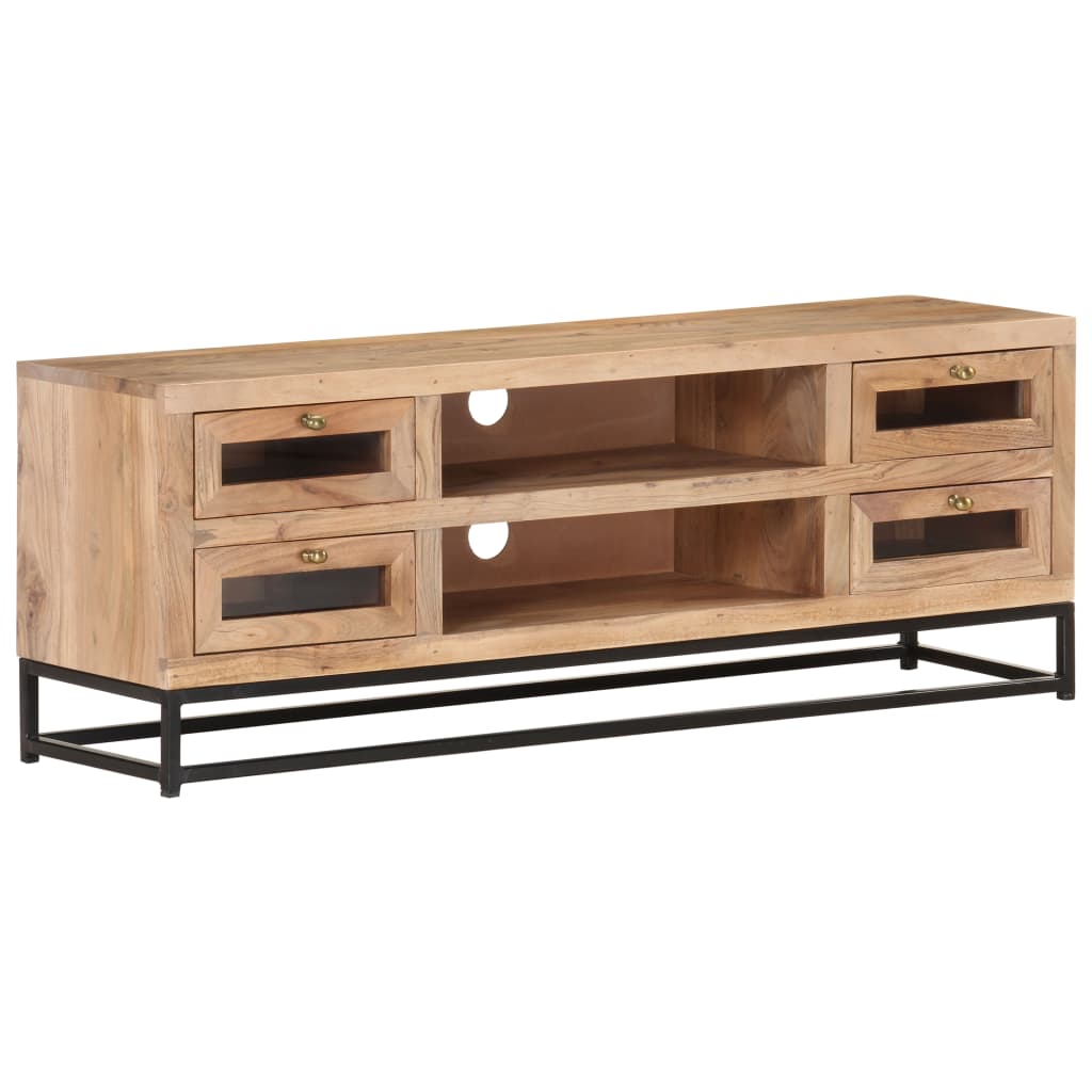 TV cabinet, 110x30x40cm, solid acacia wood