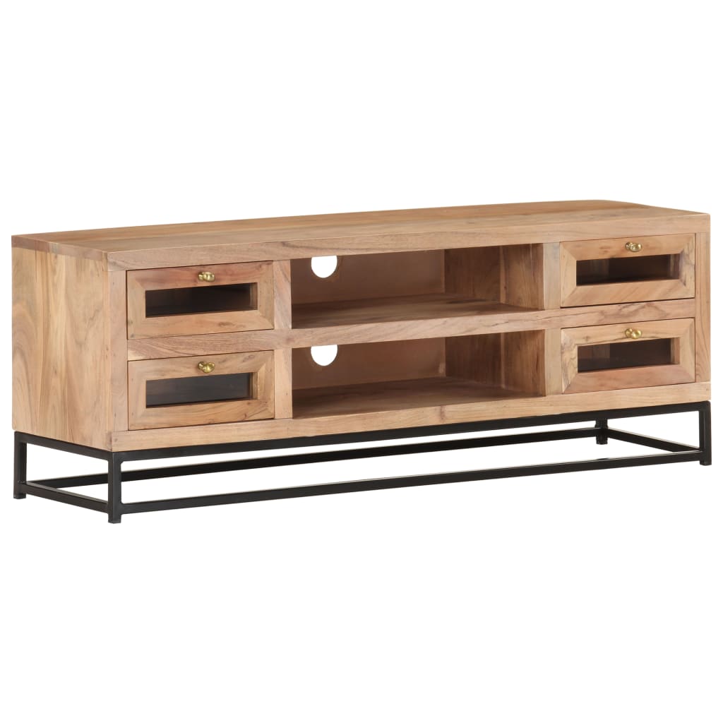 TV cabinet, 110x30x40cm, solid acacia wood