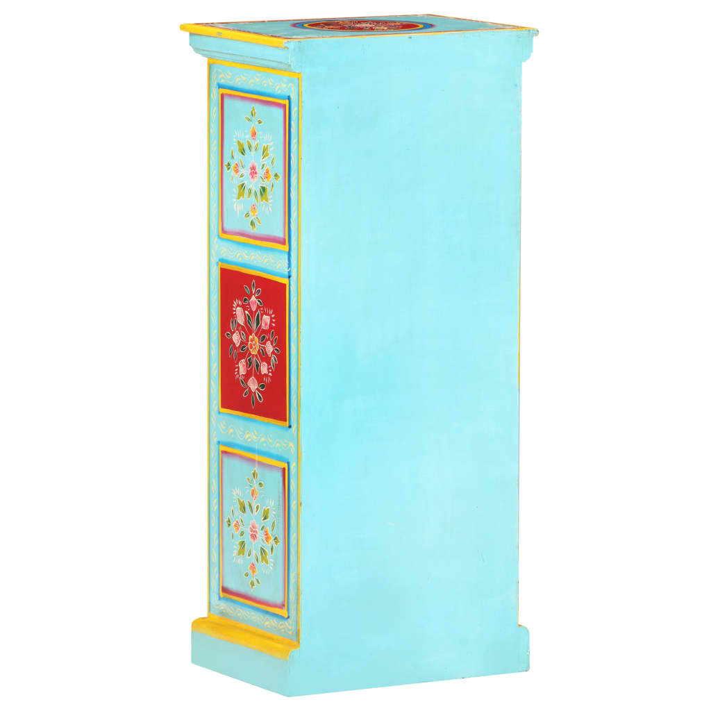 Chest of drawers, 40x30x90cm, solid mango wood, hand-painted